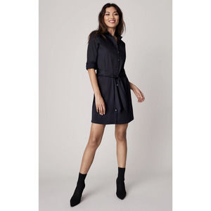 Untuckit For Her Angelina Black Button Down Dress